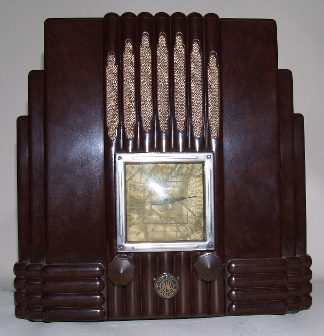 model 48 Bakelite radio brown AWA empire state radiola 1